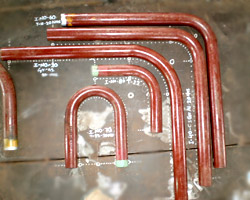 Boiler Bank Tubes are Bent to Shape Tubes